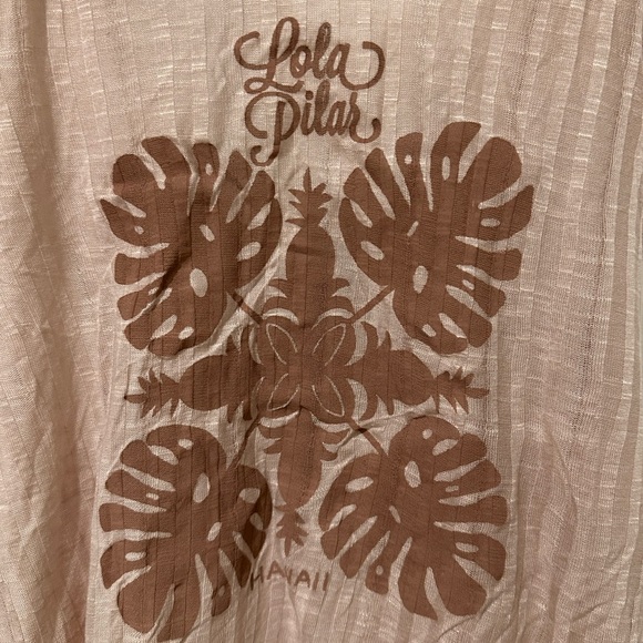 NEW Lola Pilar Hawaii Tank Top Beach Coverup Large - Picture 3 of 5